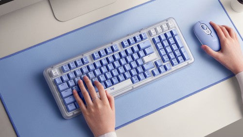 Logitech Alto Keys K98M keyboard Universal RF Wireless + Bluetooth QWERTY US English Lilac