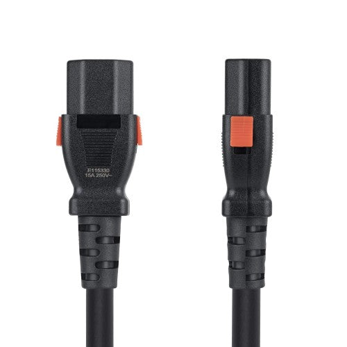 StarTech.com C14LC13L14G15ABK6FT power cable Black 70.9" (1.8 m) C14 coupler C13 coupler