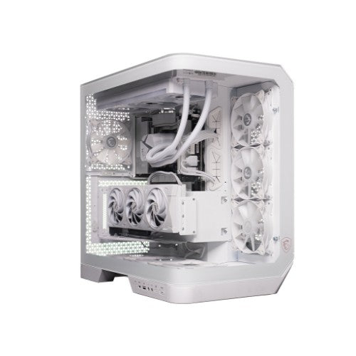 MSI MEG Vision Vision ZS 9NVV-2080US AMD Ryzen™ 9 9950X3D 32 GB DDR5-SDRAM 2 TB SSD NVIDIA GeForce RTX 5080 Windows 11 Home Desktop PC White