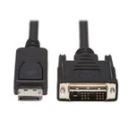Tripp Lite P581-006 video cable adapter 72" (1.83 m) DisplayPort DVI-D Black, White