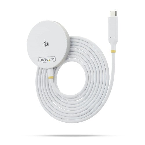 StarTech.com 1PW-WIRELESS-CHARGER mobile device charger Smartphone White USB Wireless charging Indoor