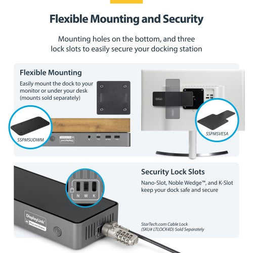 StarTech.com DK30C2DPEPRN laptop dock/port replicator Wired USB 3.2 Gen 2 (3.1 Gen 2) Type-C Gray