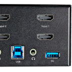 StarTech.com SV231DHU34K6 KVM switch Black