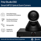 HP Poly Studio E60 Smart Camera 4K MPTZ with 12x Optical Zoom TAA
