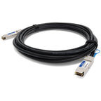AddOn Networks FG-TRAN-QSFP+SR-PDAC50CM-AO InfiniBand/fibre optic cable 19.7" (0.5 m) Black, Silver