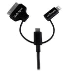 StarTech.com LTADUB1MB USB cable USB 2.0 39.4" (1 m) USB A Micro-USB B Black