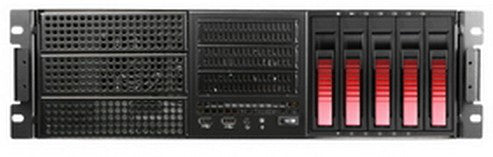 iStarUSA E306L-B5RD computer case Rack Black, Red