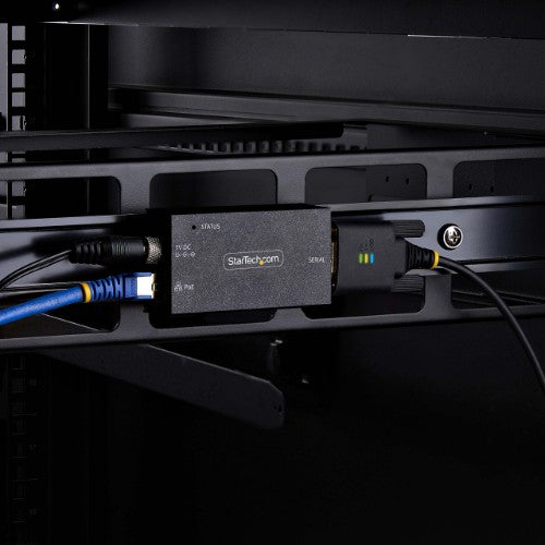 StarTech.com I13P-SERIAL-ETHERNET serial converter/repeater/isolator RS-232 RJ-45 Black