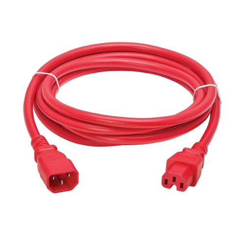 Eaton P018-010-ARD power cable Red 122" (3.1 m) C14 coupler C15 coupler