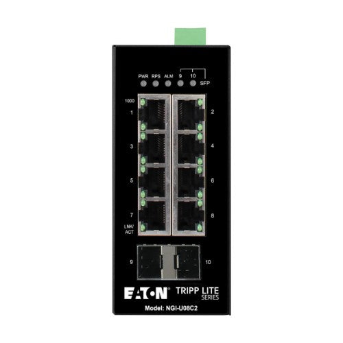 Tripp Lite NGI-U08C2 network switch Unmanaged Gigabit Ethernet (10/100/1000) Black