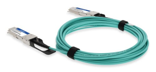 AddOn Networks ADD-QCIQIN-AOC6M InfiniBand/fibre optic cable 236.2" (6 m) QSFP+ AOC Aqua color, Stainless steel