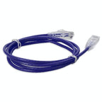 AddOn Networks ADD-5FSLCAT6A-PE networking cable Purple 59.8" (1.52 m) Cat6a U/UTP (UTP) Round