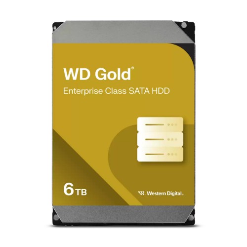 Western Digital Gold WD6004FRYZ internal hard drive 6 TB 7200 RPM 128 MB 3.5" Serial ATA III
