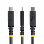 StarTech.com CC18IN40GUSB4TP USB cable USB4 Gen 3x2 17.7" (0.45 m) USB C 40 Gbit/s 240 W Black