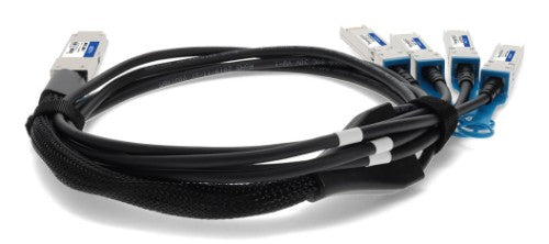 AddOn Networks ADD-Q28ALS28IN-P2M InfiniBand/fibre optic cable 78.7" (2 m) QSFP28 4x SFP28 DAC Black, Stainless steel