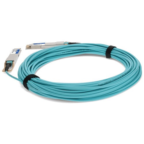 AddOn Networks QDD-400-AOC25M-AO InfiniBand/fibre optic cable 984.3" (25 m) QSFP-DD DAC Aqua color