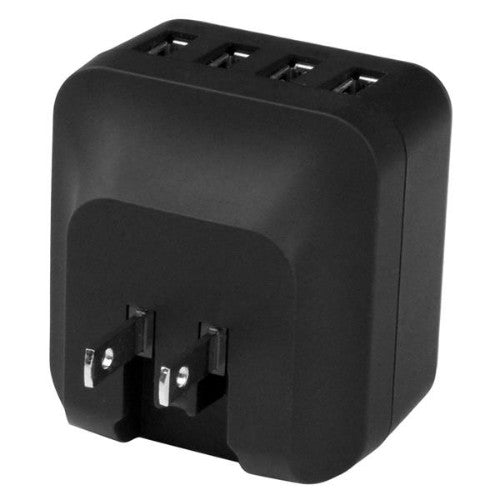 StarTech.com USB4PACBK mobile device charger Universal Black AC Indoor