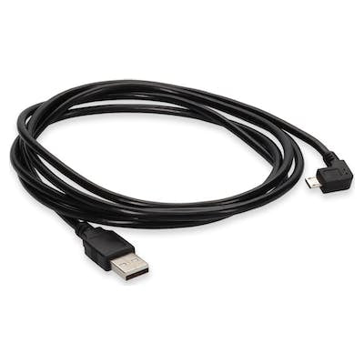 AddOn Networks USB2MICROUSBLT6 USB cable USB 2.0 72" (1.83 m) USB A Micro-USB B Black