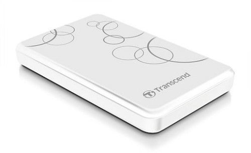 Transcend StoreJet 25A3 1TB external hard drive 2.5" Micro-USB B 3.2 Gen 1 (3.1 Gen 1) White