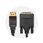 Kensington DisplayPort 1.1 (M) to DVI-D (M) Passive Unidirectional Cable, 6ft