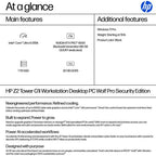 HP Z2 G1i Wolf Pro Security Edition Intel Core Ultra 9 285K 16 GB DDR5-SDRAM 1 TB SSD Windows 11 Pro Tower Workstation AI Workstation, AI PC Black