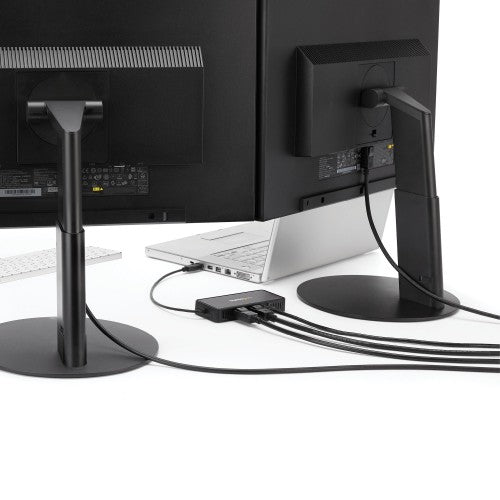 StarTech.com USBA2DPGB laptop dock/port replicator Wired USB 3.2 Gen 1 (3.1 Gen 1) Type-A Black
