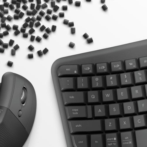 Logitech Wave Keys and Lift Combo keyboard Mouse included Universal Bluetooth QWERTY US English Graphite