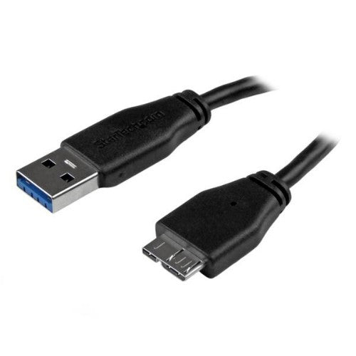 StarTech.com USB3AUB3MS USB cable USB 3.2 Gen 1 (3.1 Gen 1) 118.1" (3 m) USB A Micro-USB B Black