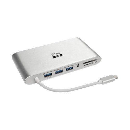Tripp Lite U442-DOCK1 laptop dock/port replicator Wired USB 3.2 Gen 1 (3.1 Gen 1) Type-C Silver