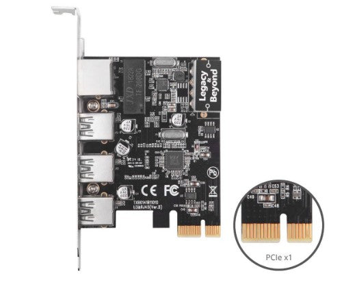Siig LB-US0614-S1 interface cards/adapter Internal RJ-45, USB 3.2 Gen 1 (3.1 Gen 1)