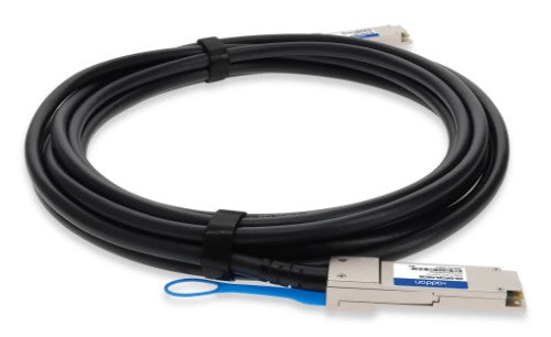 AddOn Networks ADD-QHPCQPA-PDAC5M InfiniBand/fibre optic cable 196.9" (5 m) QSFP+ DAC Black, Stainless steel