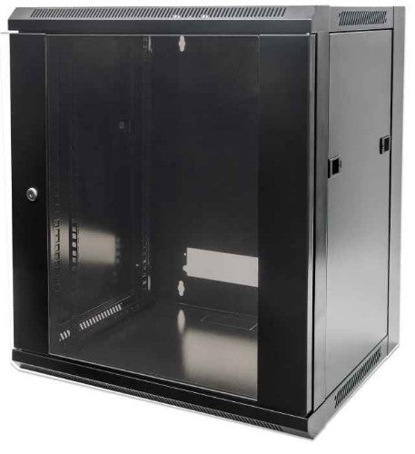 Intellinet 711715 rack cabinet 6U Wall mounted rack Black