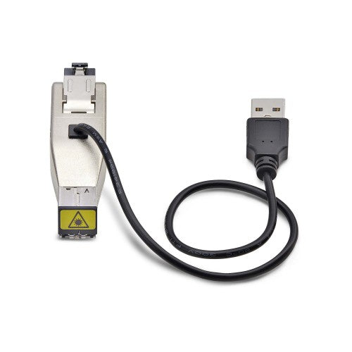 StarTech.com D01ML55U-FIBER-MEDIA network media converter 1000 Mbit/s 1310 nm Multi-mode, Single-mode Black, Silver
