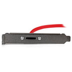 StarTech.com ESATAPLT18IN SATA cable 18" (0.457 m) SATA 7-pin eSATA Black, Red, Silver