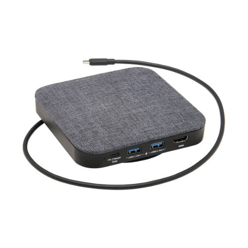 Tripp Lite U442-DOCK17-GY laptop dock/port replicator Wired USB 3.2 Gen 1 (3.1 Gen 1) Type-C Gray
