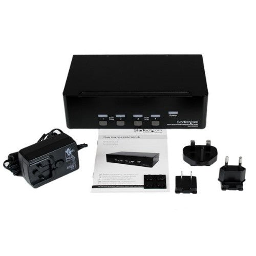 StarTech.com SV431DD2DUA KVM switch Black