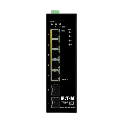Tripp Lite NGI-U05C2POE4 network switch Unmanaged Gigabit Ethernet (10/100/1000) Power over Ethernet (PoE) Black