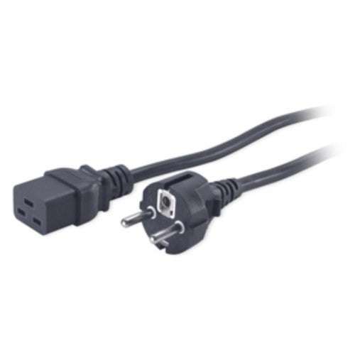 APC AP9875 power cable Black 94.5" (2.4 m) C19 coupler CEE7/7