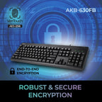 Adesso AKB-630FB-TAA keyboard Home/Office USB QWERTY US English Black