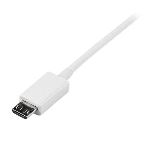 StarTech.com 0.5m USB 2.0 A/Micro-B m/m USB cable 19.7" (0.5 m) USB A Micro-USB B 0.48 Gbit/s White
