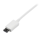 StarTech.com 1m USB 2.0 A/Micro-B m/m USB cable 39.4" (1 m) USB A Micro-USB B 0.48 Gbit/s White