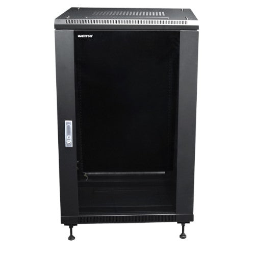 Weltron 90-4090EN-18U rack cabinet Freestanding rack Black