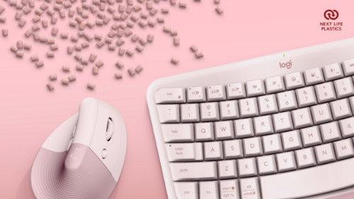 Logitech ERGO 920-013612 keyboard Mouse included Universal Bluetooth QWERTY US English Rose