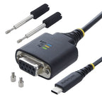 StarTech.com 1P6FFCN-USB-C-SERIAL serial cable Black 78.7" (2 m) USB Type-C RS-232
