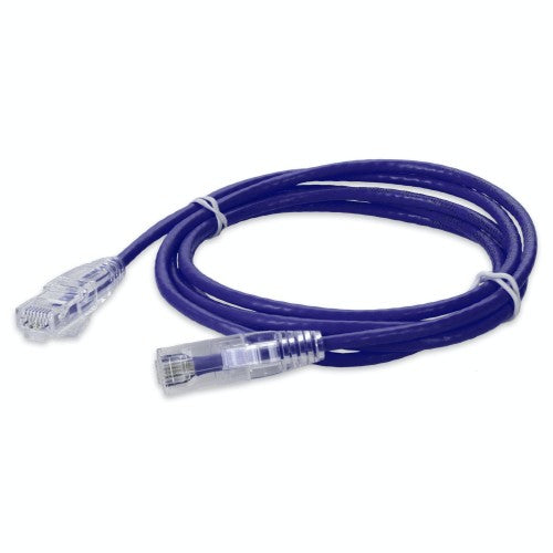AddOn Networks ADD-5FSLCAT6A-PE networking cable Purple 59.8" (1.52 m) Cat6a U/UTP (UTP) Round