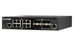 QNAP QSW-M3216R-8S8T-US network switch Managed L2/L3 10G Ethernet (100/1000/10000) 1U Black