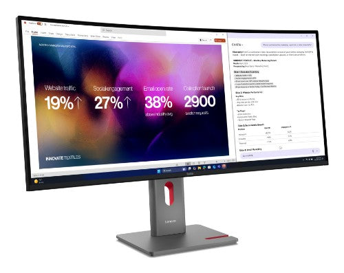 Lenovo ThinkVision P40WD-40 computer monitor 39.7" 5120 x 2160 pixels WUHD LED Black