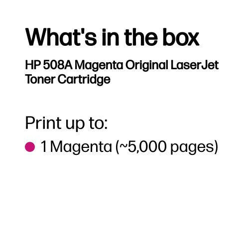 CF363A (508A) Toner magenta, 5K pages