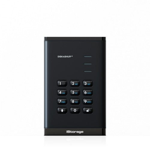 iStorage diskAshur3 HDD external hard drive 5 TB 2.5" USB Type-C 3.2 Gen 1 (3.1 Gen 1) Black