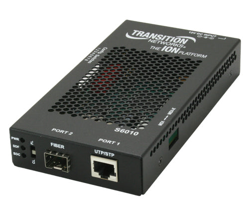 Transition Networks S6010-1040 network media converter Black